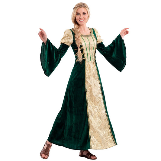 Disfraz de Dama Medieval Esmeralda para mujer
