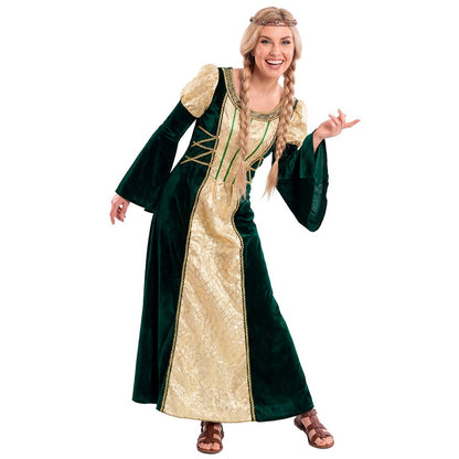 Disfraz de Dama Medieval Esmeralda para mujer