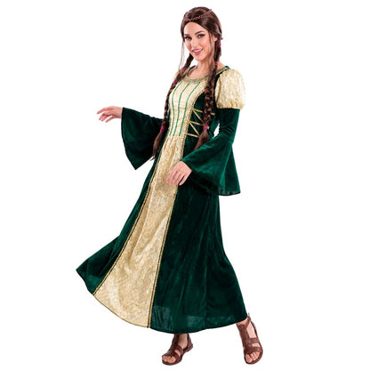 Disfraz de Dama Medieval Esmeralda para mujer