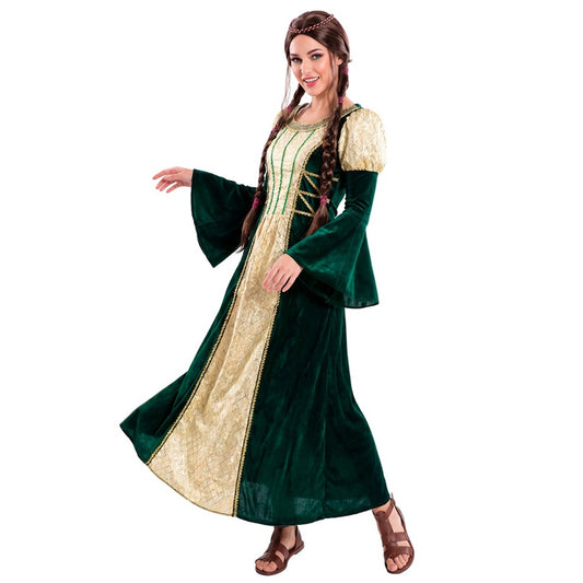 Disfraz de Dama Medieval Esmeralda para mujer