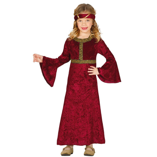Disfraz de Dama Medieval Sandra para niña