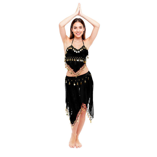 Disfraz de Danza del Vientre Falda Negro para mujer