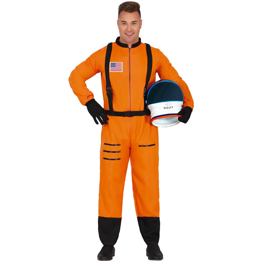 Disfraz de Astronauta Naranja para adulto