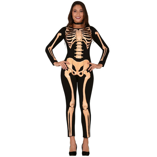 Disfraz de Esqueleto Real para mujer