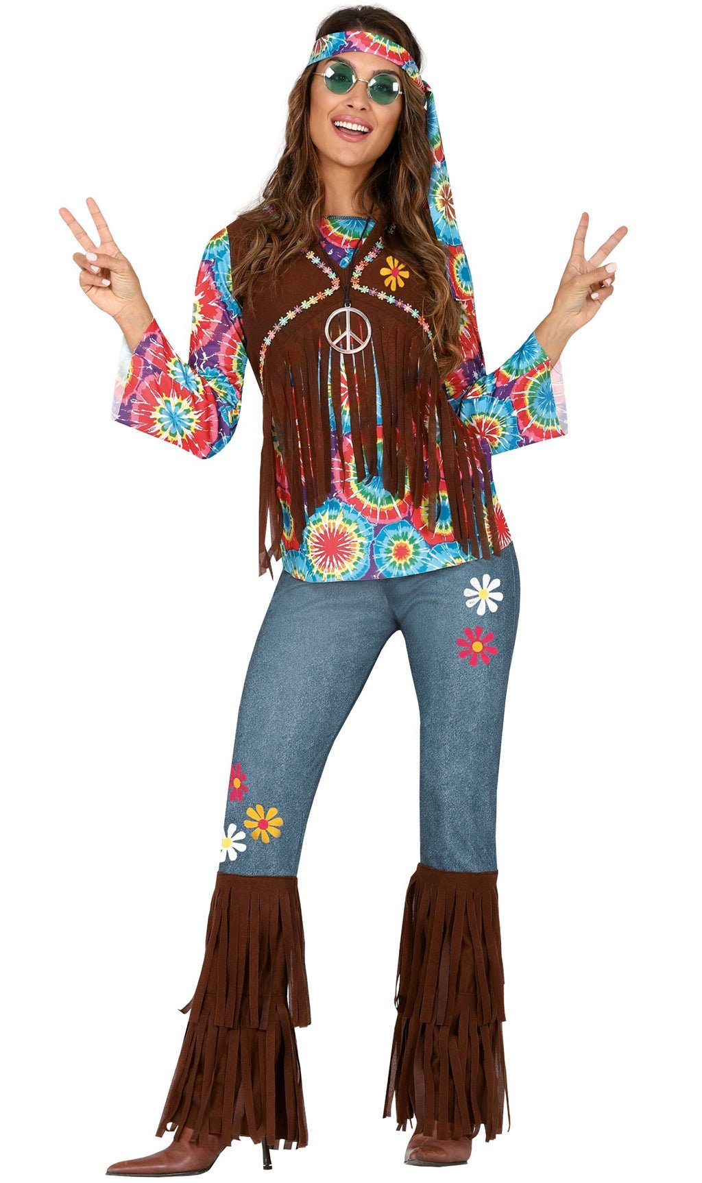 Disfraces en grupo de Hippies Happy