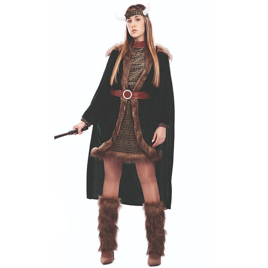 Disfraz de Vikinga Deluxe para mujer