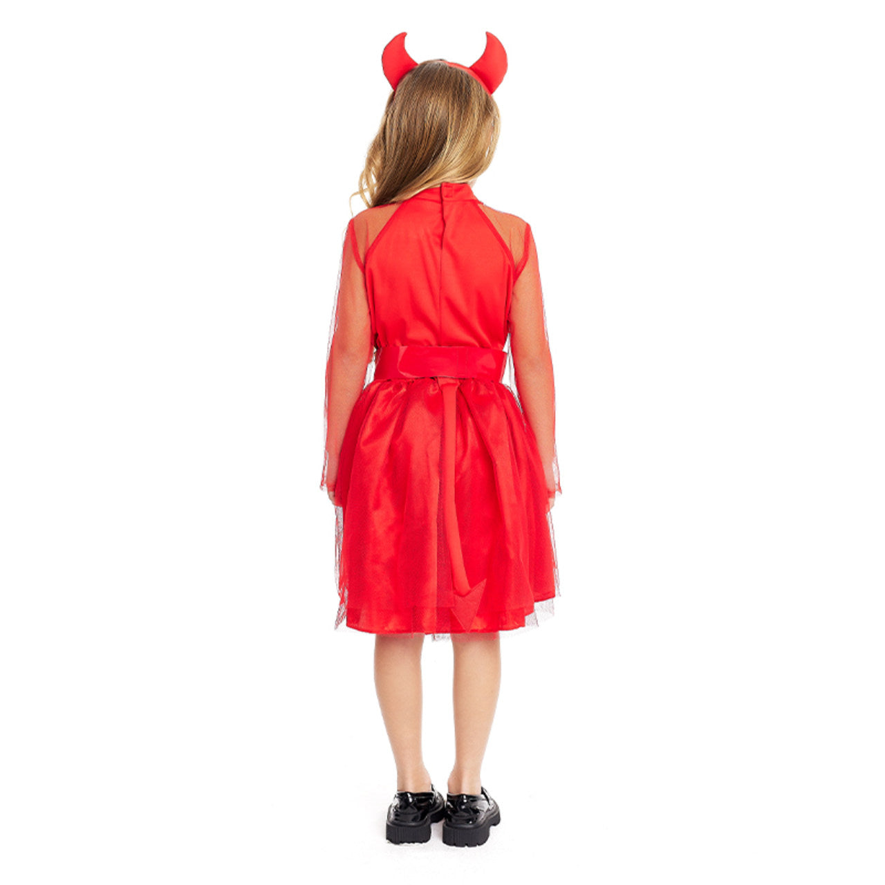Disfraz de Diablesa Rojo para niña