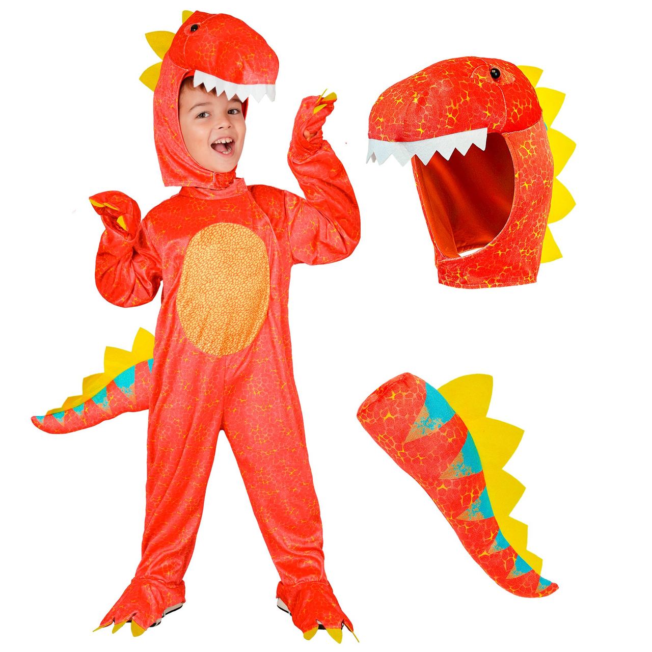 Disfraz de Dinosaurio Colorido infantil