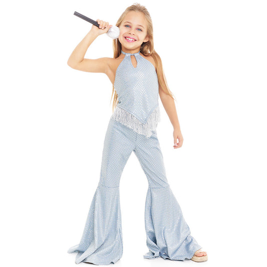 Disfraz de Disco Flecos para niña