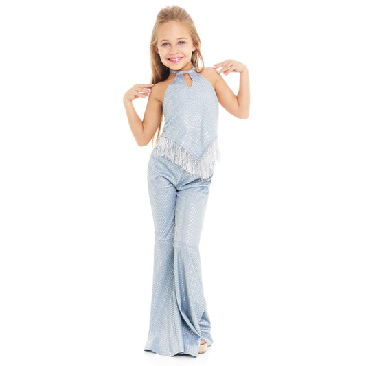 Disfraz de Disco Flecos para niña