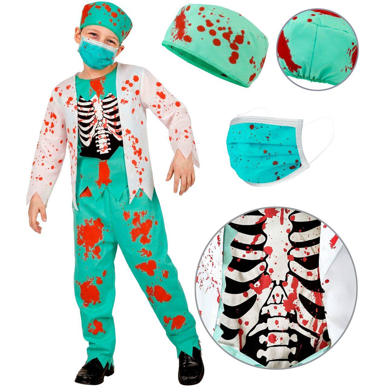 Disfraz de Doctor Zombie para niño