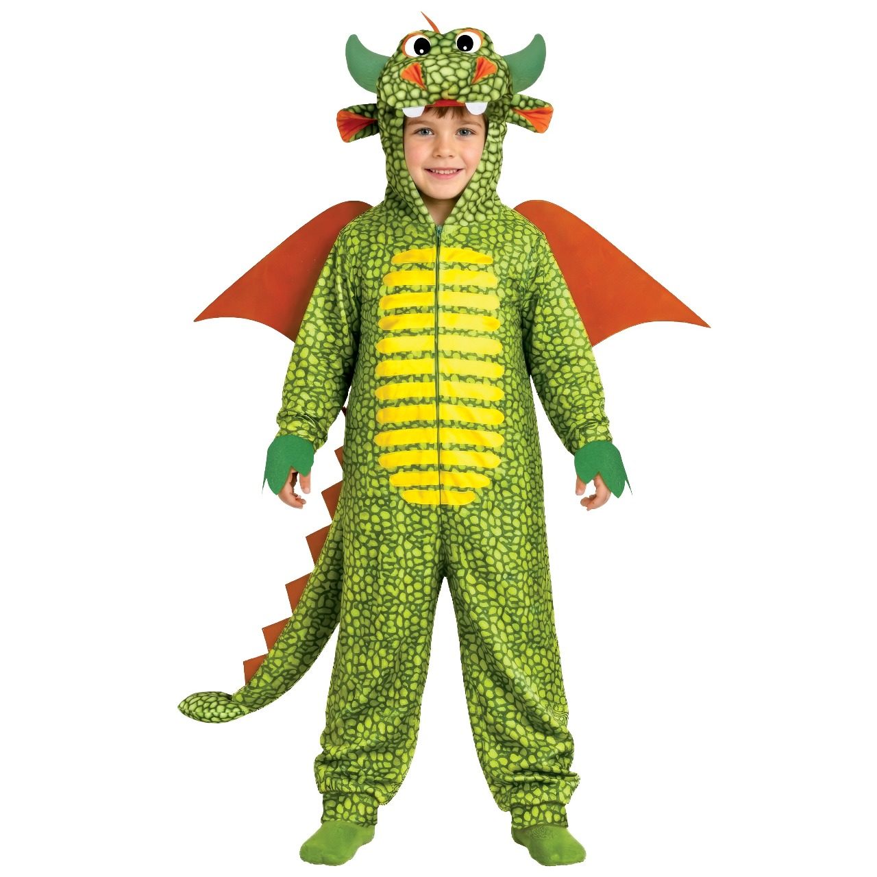 Disfraz de Dragón Verde Alas infantil