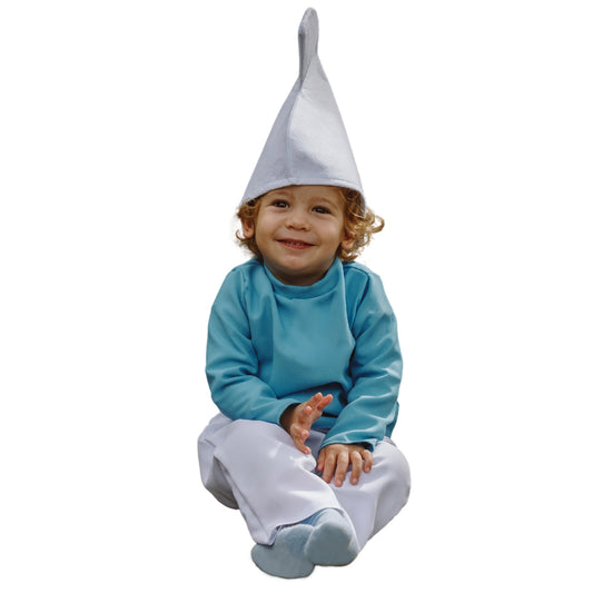 Disfraz de Duende Azul Clásico para bebe