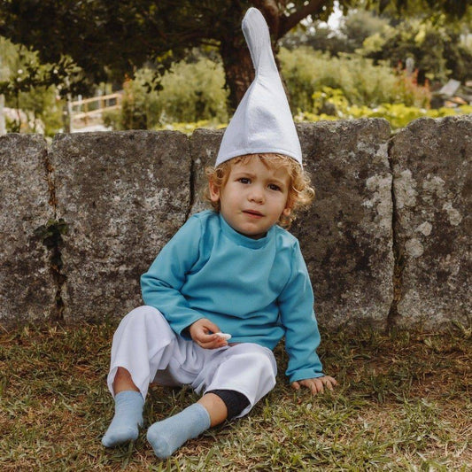 Disfraz de Duende Azul Clásico para bebe