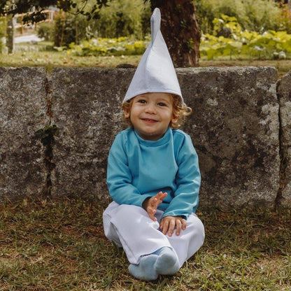 Disfraz de Duende Azul Clásico para bebe