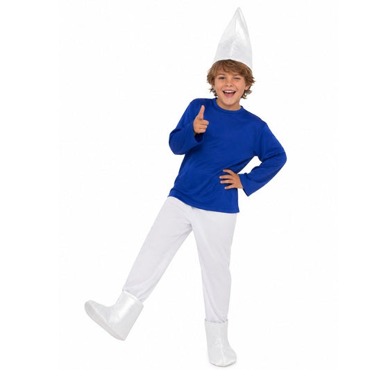 Disfraz de Duende Azul Patucos infantil