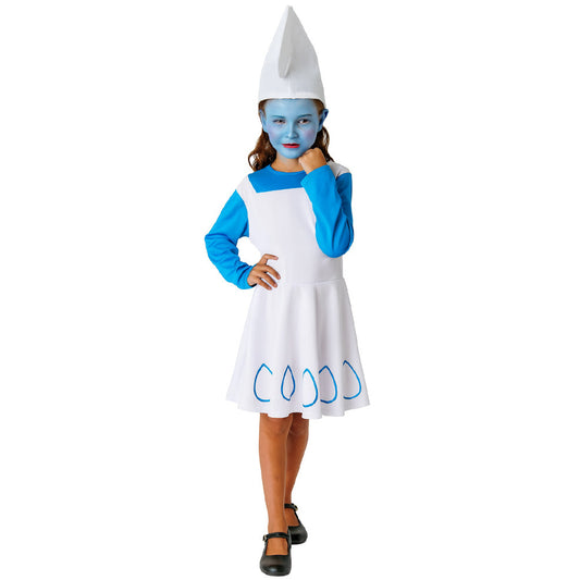 Disfraz de Duende Azul Vestido para niña