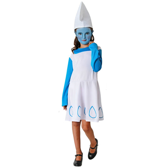 Disfraz de Duende Azul Vestido para niña