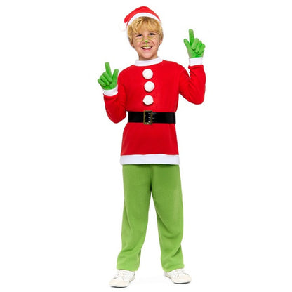 Disfraz de Duende Grinch Eco para niño