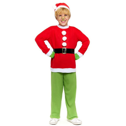 Disfraz de Duende Grinch Eco para niño