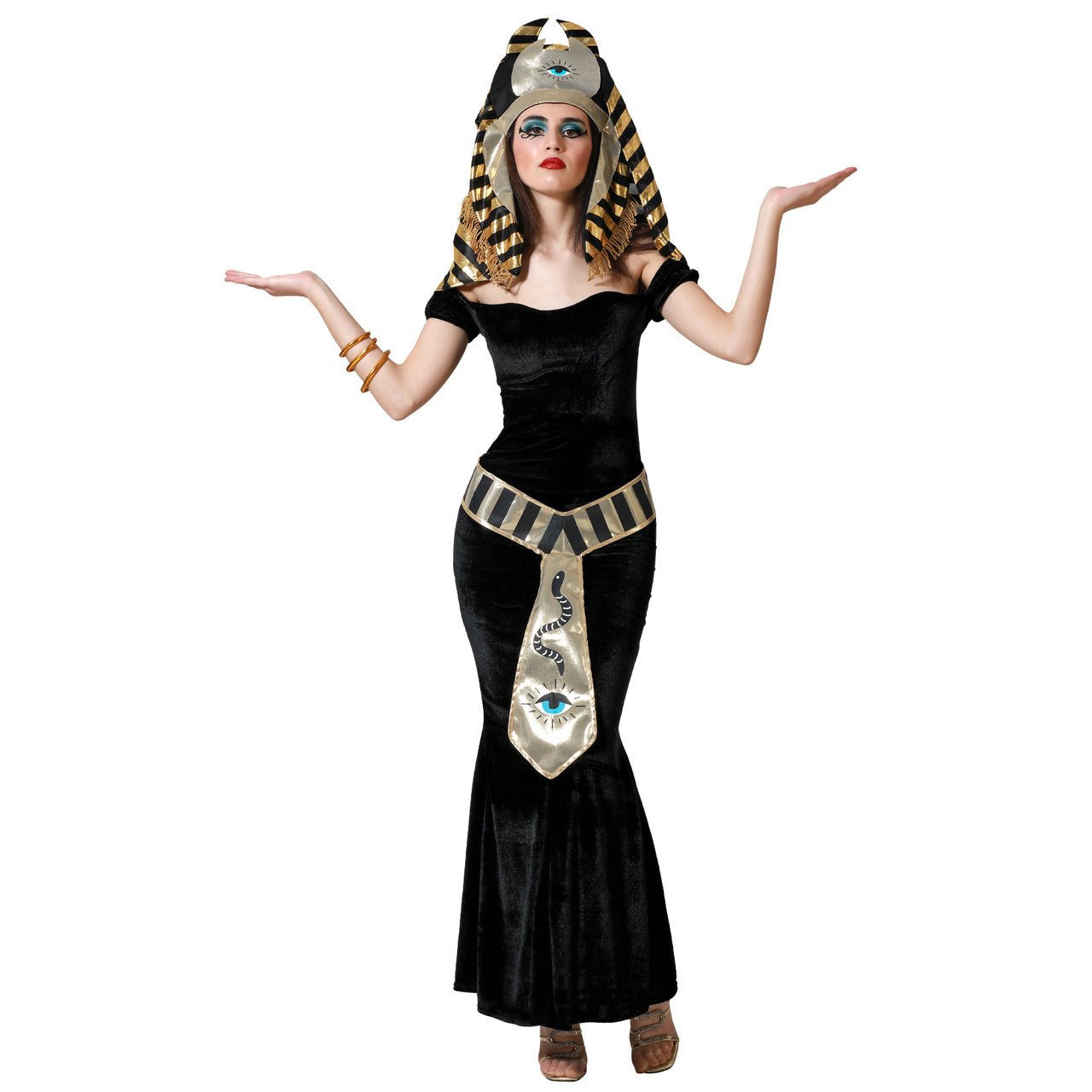 Disfraz de Egipcia Cleopatra Negro para mujer
