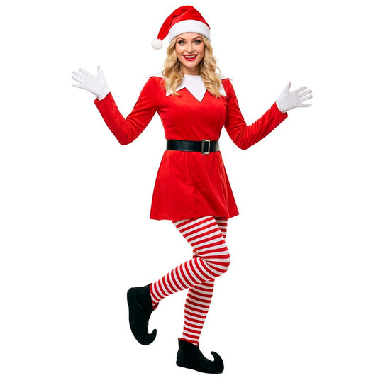 Disfraz de Elfa Divertida de Navidad para mujer