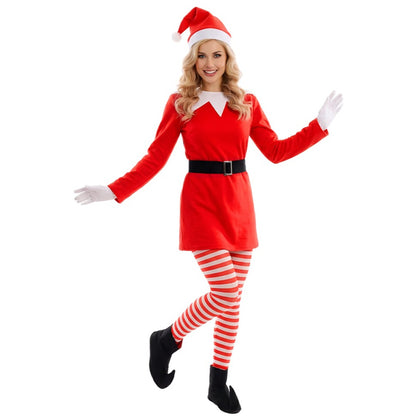 Disfraz de Elfa Divertida de Navidad para mujer
