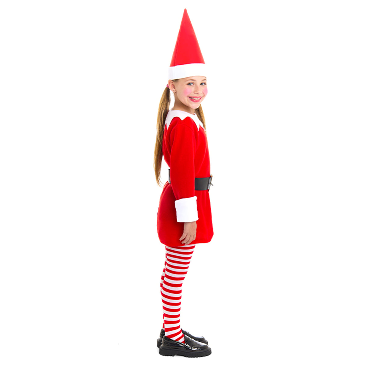 Disfraz de Elfa de la Navidad Rojo para niña
