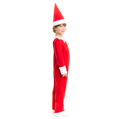 Disfraz de Elfo de la Navidad Rojo infantil