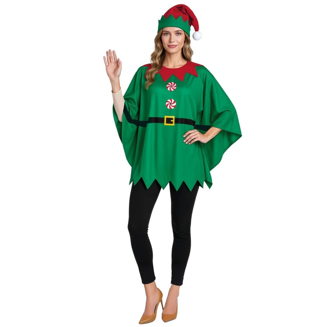 Disfraz de Elfo Poncho para adulto