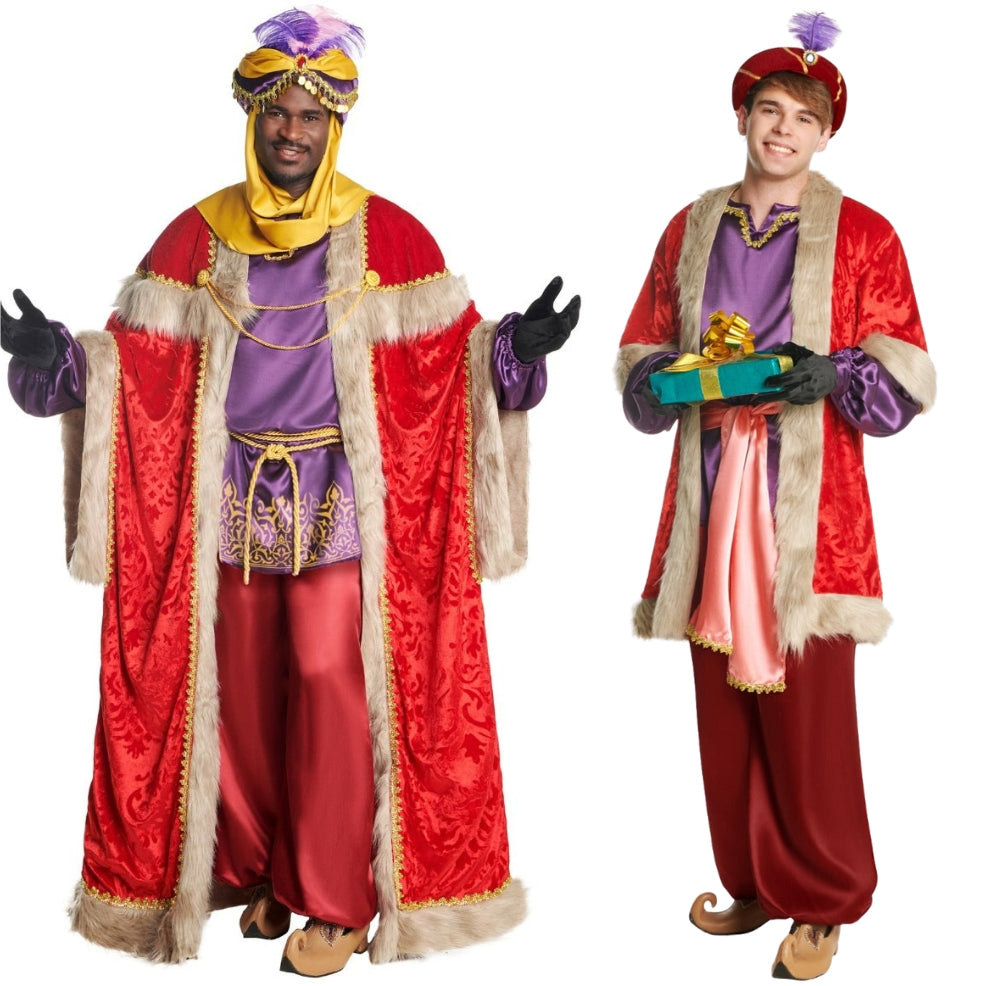 Disfraz en pareja Rey Mago Baltasar y Paje Extra
