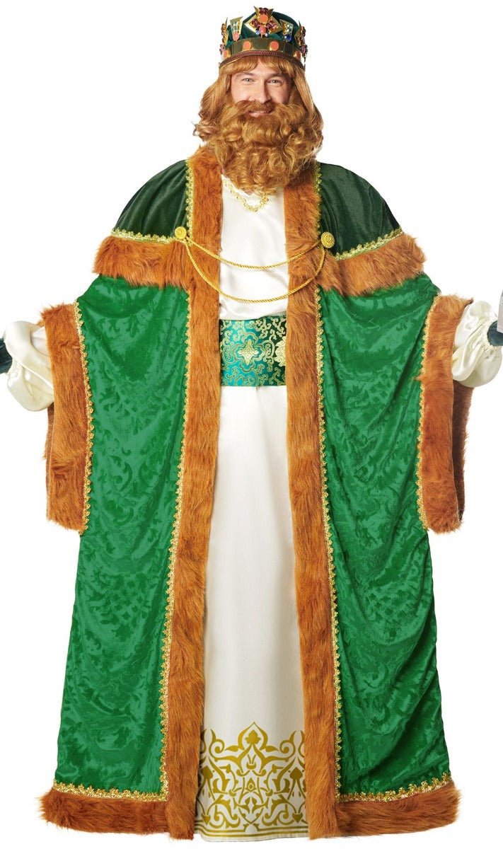 Disfraz en pareja de Rey Mago Gaspar y Paje Extra
