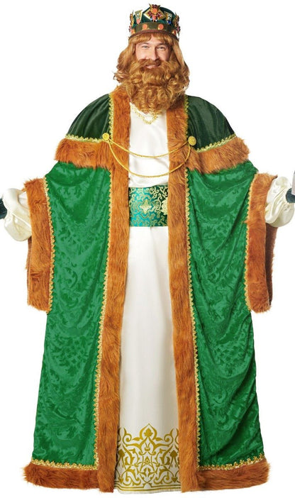 Disfraz en pareja de Rey Mago Gaspar y Paje Extra