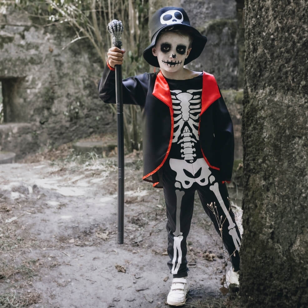 Disfraz de Esqueleto Smoking para niño