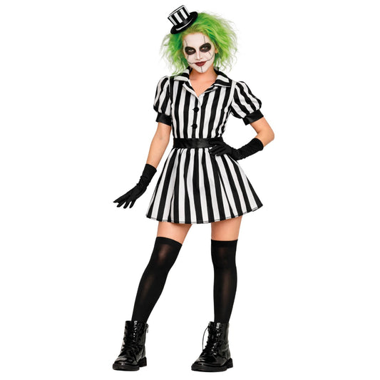 Disfraz de Fantasma Rayas Vestido para mujer