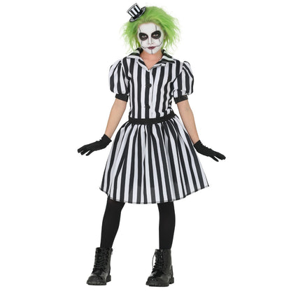 Disfraz de Fantasma Rayas Vestido para niña