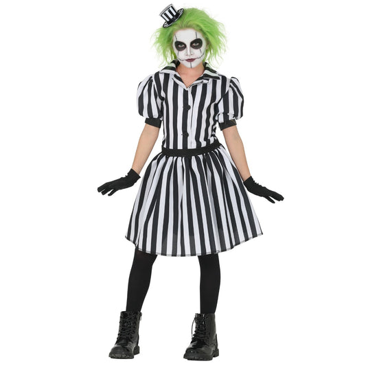 Disfraz de Fantasma Rayas Vestido para niña