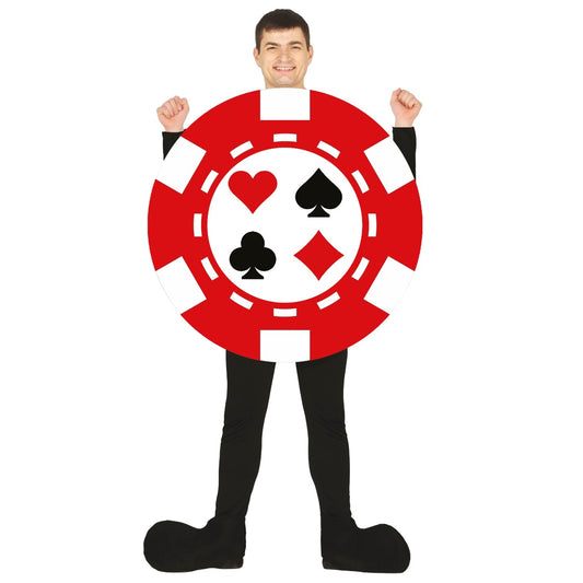 Disfraz de Ficha de Póker para adulto