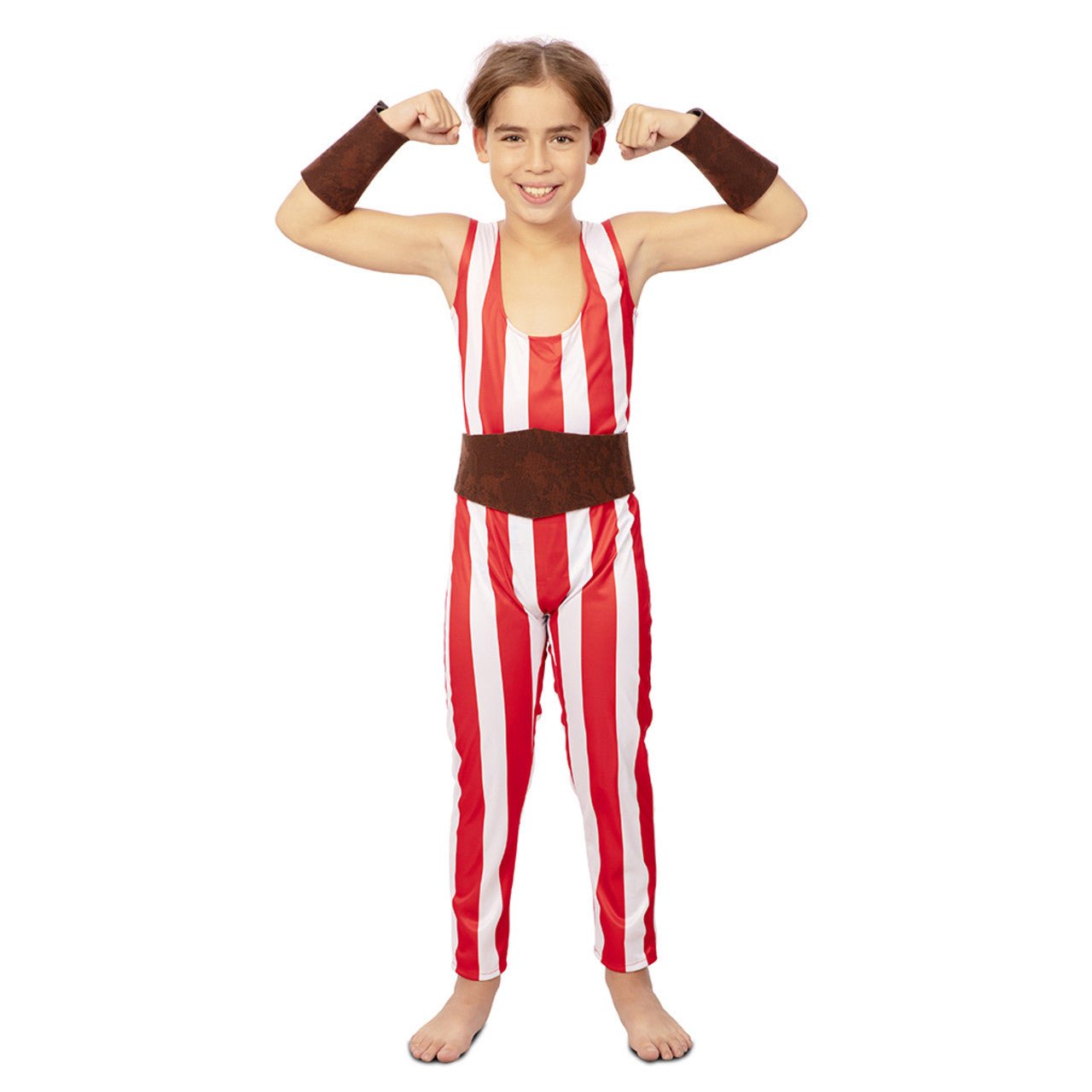 Disfraz de Forzudo Rayas infantil