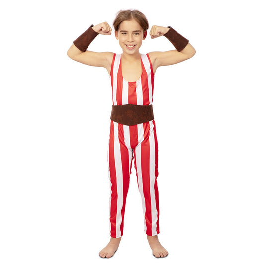 Disfraz de Forzudo Rayas infantil