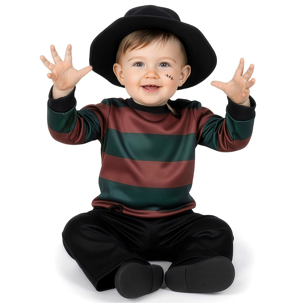 Disfraz de Freddy Krueger para bebé