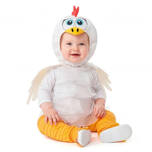 Disfraz de Gallina Blanca para bebé