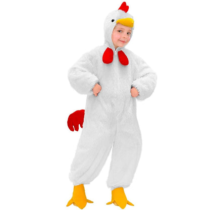 Disfraz de Gallo Blanco Peluche infantil