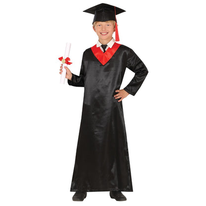 Disfraz de Graduado Clásico Rojo infantil