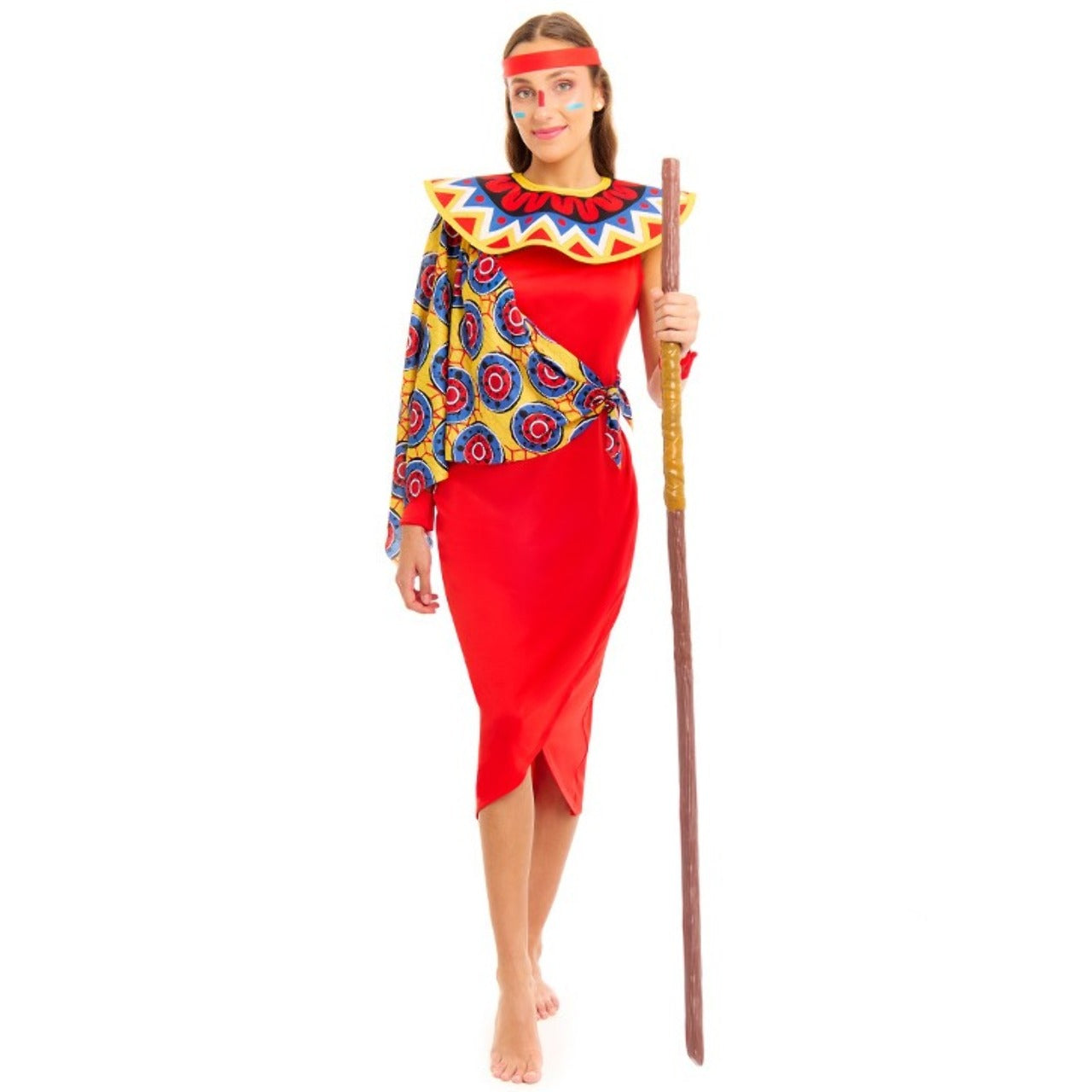 Disfraz de Guerrera Tribu Masai para mujer