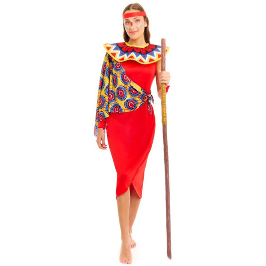 Disfraz de Guerrera Tribu Masai para mujer