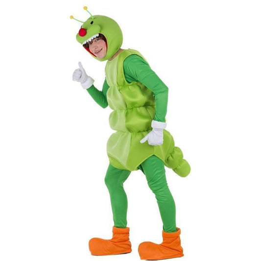 Disfraz de Gusano Verde para adulto
