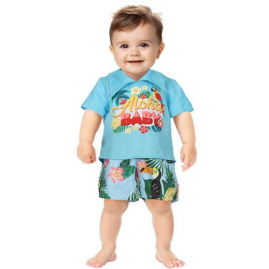 Disfraz de Hawaiano Tropical para bebé