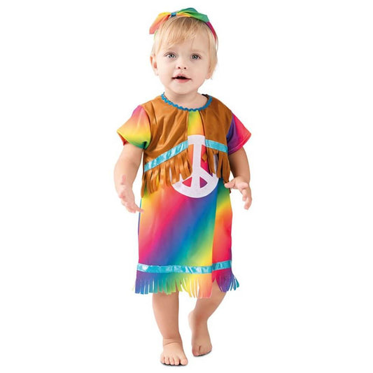 Disfraz de Hippie Colores para bebé