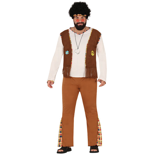 Disfraz de Hippie, vístete de los años 60 y 70 Don Disfraz